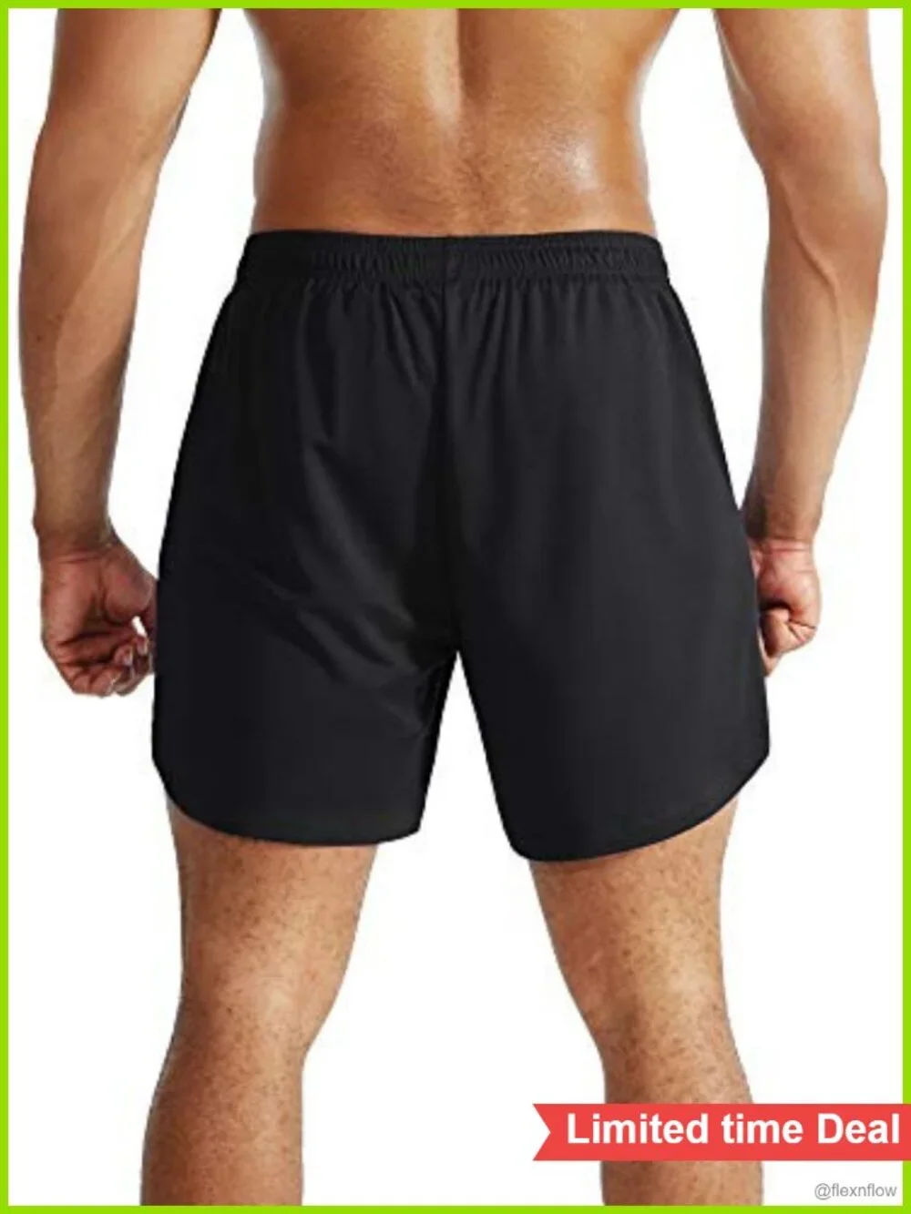 Men's 2 in 1 Running Shorts with Liner, Quick Dry Workout Shorts with Pockets